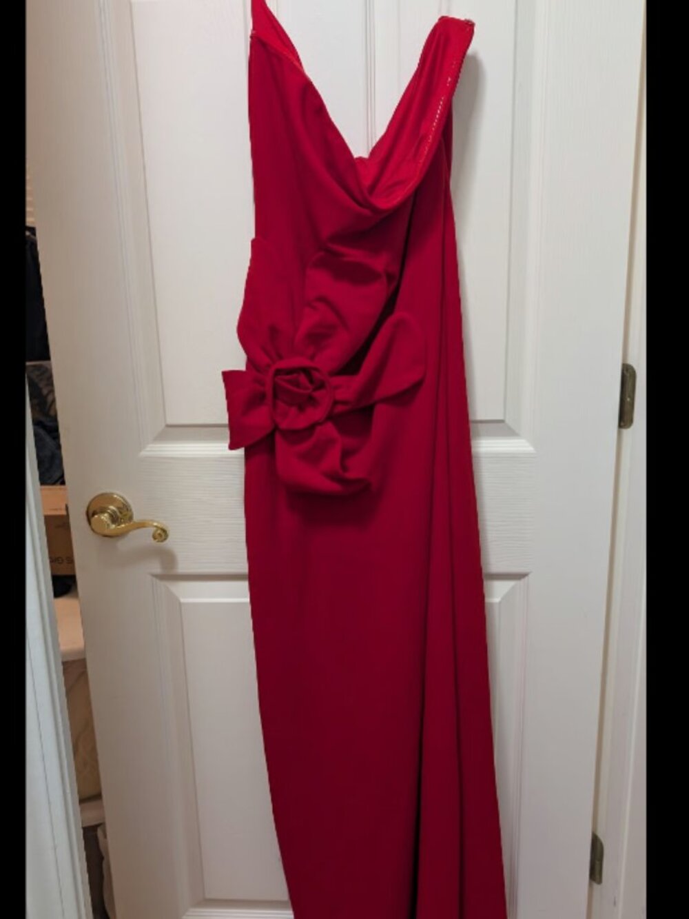 NWT Peppermayo Hilton Strapless Maxi Dress Size XL 10 Red Flower floral